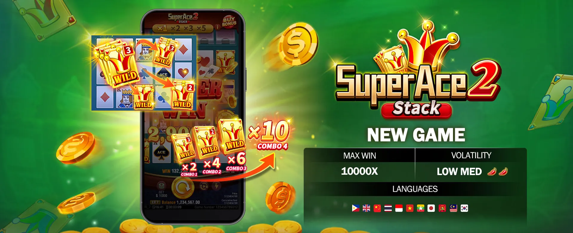 Excited players enjoying online bingo games with golden themed graphics